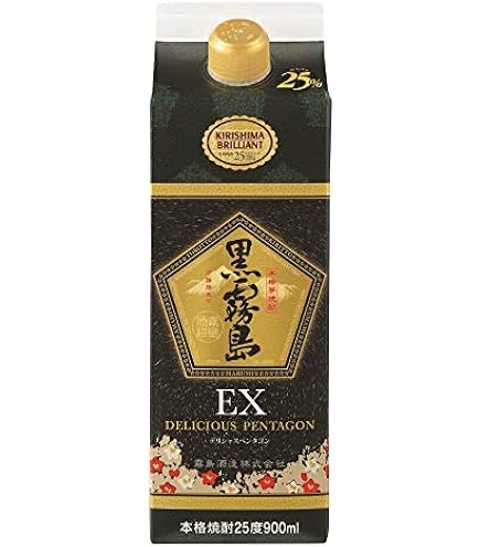 Amazon.co.jp: 〔芋焼酎〕 25度 黒霧島EX 1．8Lパック 3本